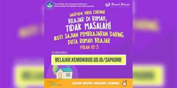 Jadwal Pembelajaran Daring Duta Rumah Belajar Pekan ke-3