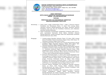 SK Ketua BAN-SM No. 1334 Tahun 2020