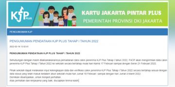 Simak! Pengumuman Pendataan KJP Plus Tahap I Tahun 2022