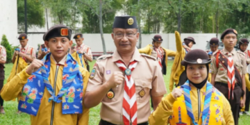 Pelepasan Kontingen DKI Lomba Penggalang Di Cibubur