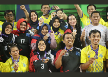 Turnamen Bola Voli antar OPD dan BUMD, Disdik DKI Menang!