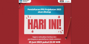 PPG Prajabatan 2023 Ditutup Hari Ini