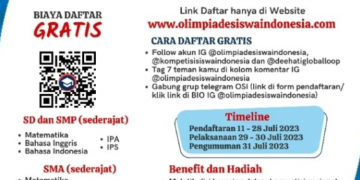 Olimpiade Siswa Indonesia Dibuka!