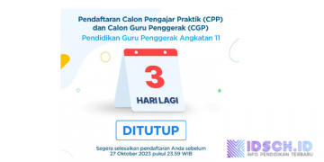 Program Pendidikan Guru Penggerak Angkatan 11 maksimal 2 HARI LAGI, 27 Oktober 2023