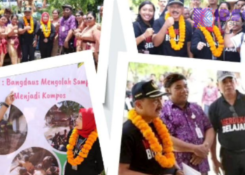 Nunuk Suryani, melakukan kunjungan kerja ke Kabupaten Klungkung