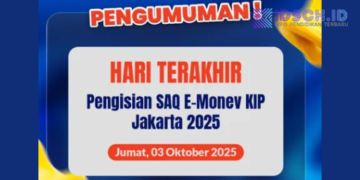 PENGUMUMAN PENTING: Hari Ini, Jumat 3 Oktober 2025, Adalah Batas Akhir Pengisian SAQ E-Money KIP DKI Jakarta