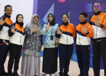 Pelepasan Kontingen Disdik pada Pekan Olahraga Nasional XVII KORPRI