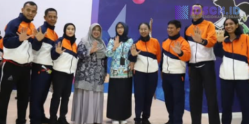 Pelepasan Kontingen Disdik pada Pekan Olahraga Nasional XVII KORPRI