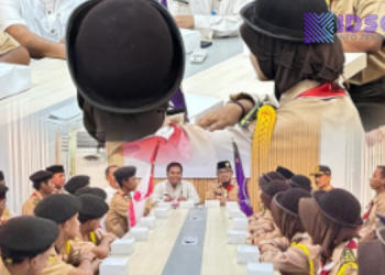 Pelepasan Kontingen Kabupaten Bekasi dalam Kegiatan Gema Tunas Tingkat Provonsi Jawa Barat 2025