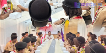 Pelepasan Kontingen Kabupaten Bekasi dalam Kegiatan Gema Tunas Tingkat Provonsi Jawa Barat 2025