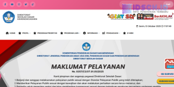 Pemberitahuan Alamat Website Baru Direktorat SD