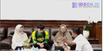 Pertemuan Antara Kepsek SMAN 1 Cimarga dengan Lutfiana Putra,Saling Minta Maaf