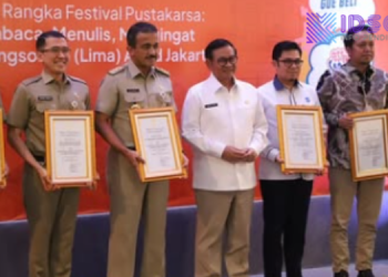 Pramono Anung Mengukuhkan Bunda Literasi dan Duta Baca Provinsi DKI Jakarta