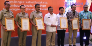 Pramono Anung Mengukuhkan Bunda Literasi dan Duta Baca Provinsi DKI Jakarta