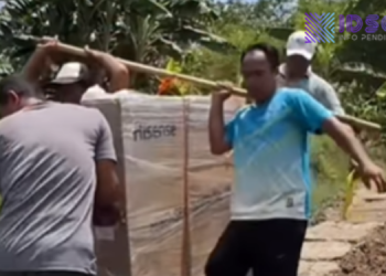 Perjuangan Pengiriman TV Pendidikan Di Ngaraho Bojonegoro