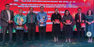 Keluarga Besar Dinas Pendidikan Provinsi Kalimantan Tengah Rayakan Sukacita Natal