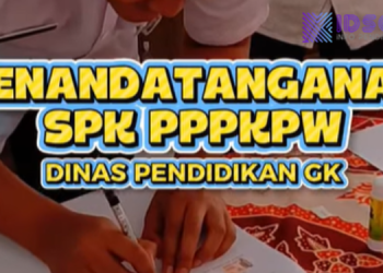 Disdik Gunungkidul Laksanakan Penandatanganan Perjanjian Kerja ASN PPPK Paruh Waktu
