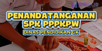 Disdik Gunungkidul Laksanakan Penandatanganan Perjanjian Kerja ASN PPPK Paruh Waktu