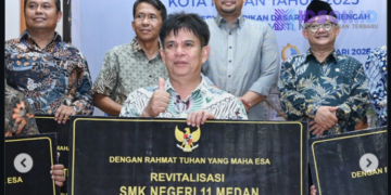 Mendikdasmen Resmikan Revitalisasi Satuan Pendidikan se-Kota Medan