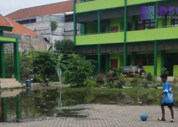 Genangan Di SDN Ujung V Surabaya Sudah Surut, Disdik Surabaya Pastikan KBM tetap Berjalan Normal