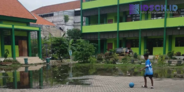 Genangan Di SDN Ujung V Surabaya Sudah Surut, Disdik Surabaya Pastikan KBM tetap Berjalan Normal