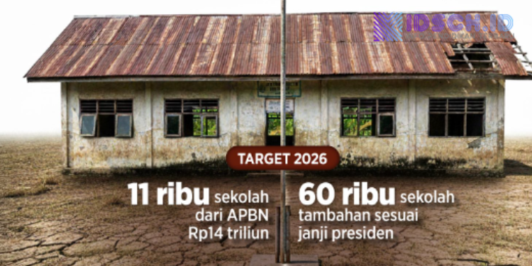Pemerintah Targetkan Revitalisasi 71 Ribu Sekolah pada 2026