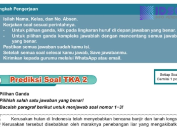 Unduh Latihan TKA SD dan MI 2026