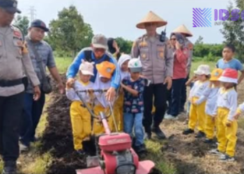 Polres Dumai Ajak 177 Anak TK Jadi “Petani Cilik” di Agro Eduwisata