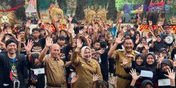Kadindik berangkatkan jalan sehat HUT SDN 1 Mangkujayan ke-119