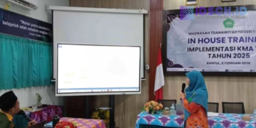 Guru MTsN 1 Bantul Serius Naik Level, IHT Sesi Ke-3 Hadirkan Pembelajaran Mendalam Berbasis Cinta