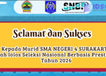 Lihat disini Daftar SMA Negeri 4 Surakarta Yang LOLOS SNBP 2026