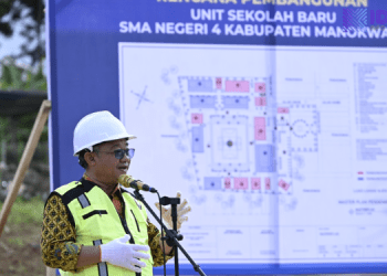 Setelah Setahun Menumpang, Siswa SMAN 4 Manokwari Akhirnya Punya Gedung Sekolah Baru