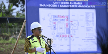 Setelah Setahun Menumpang, Siswa SMAN 4 Manokwari Akhirnya Punya Gedung Sekolah Baru