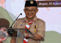 Mendikdasmen Abdul Mu’ti Terima Lencana Darma Bakti, Dedikasi Perkuat Pramuka Diapresiasi
